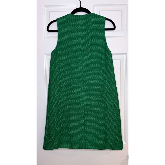 Pomander Place Green Tweed Sleeveless Double Breasted‎ Mini Dress XS - Picture 8 of 10